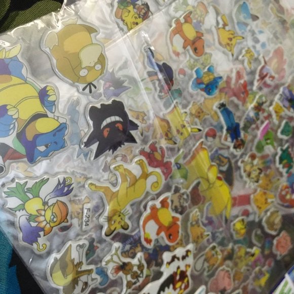 MY POKEMON PUFFY FOAM STICKER COLLECTION LOT - Picture 9 of 10